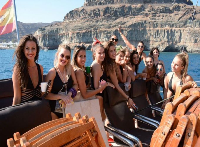 fiesta en barco maspalomas