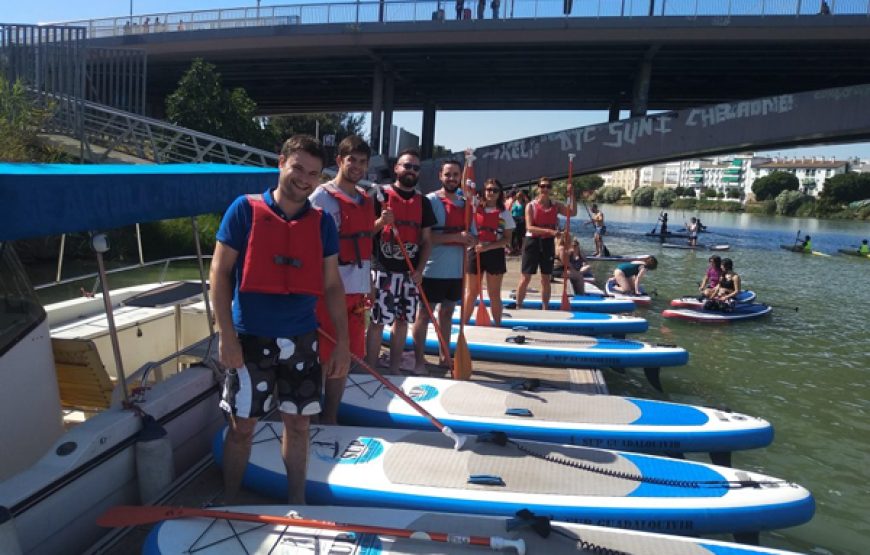 Ruta de Paddle Surf por el Río Guadalquivir en Sevilla con Guía y Bebida Incluida