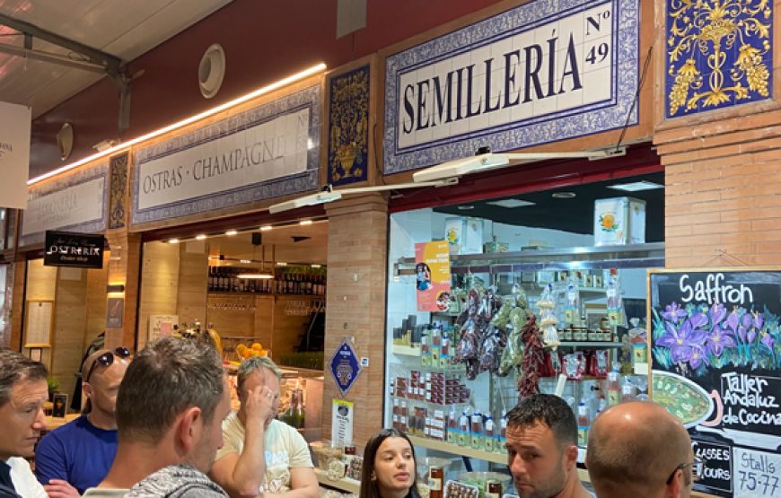 Clase de Cocina Española en el Mercado de Triana con Visita al Mercado y Paella